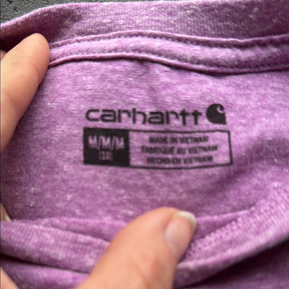 Carhartt Kids Purple Long Sleeve Shirt - Picture 6 of 7